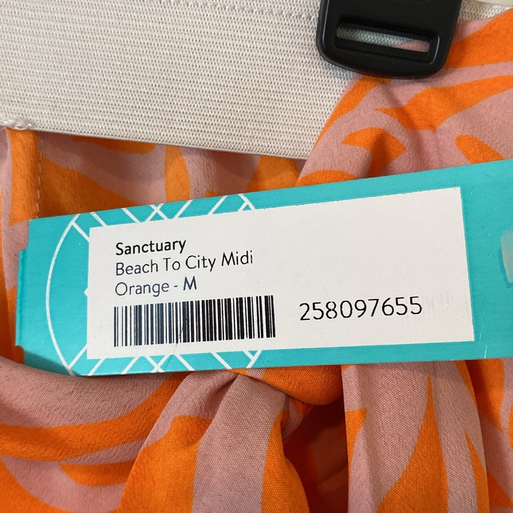 SANCTUARY “Beach to City” Midi Orange skirt, size M - Picture 6 of 7